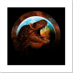 Tyrannosaurus Moon Posters and Art